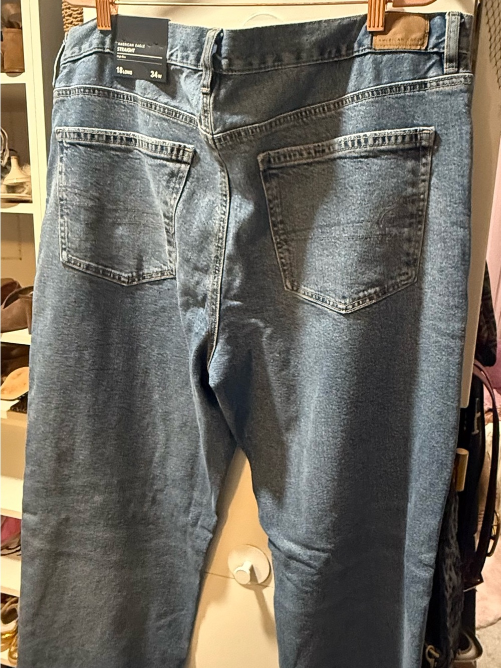 American Eagle Women's Straight Leg Jean size 18 L- NWT